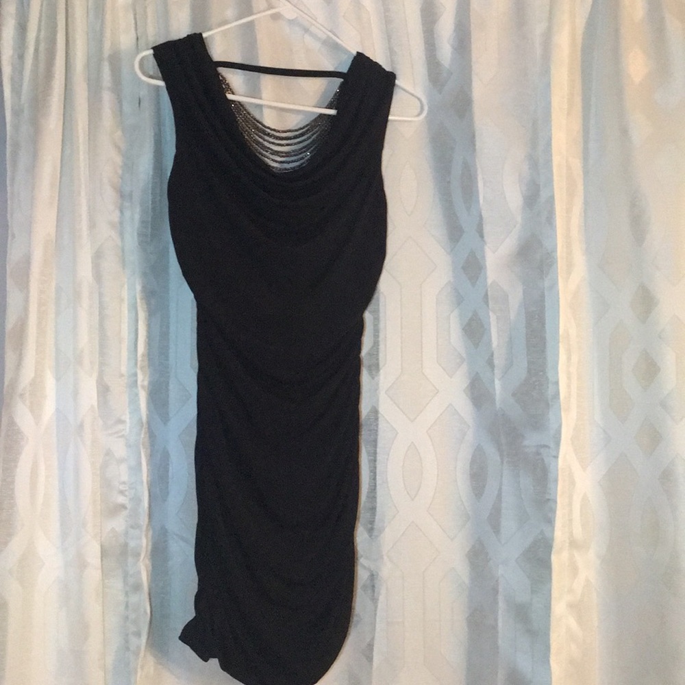 Tight black dress